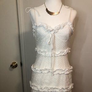 White eyelet dress